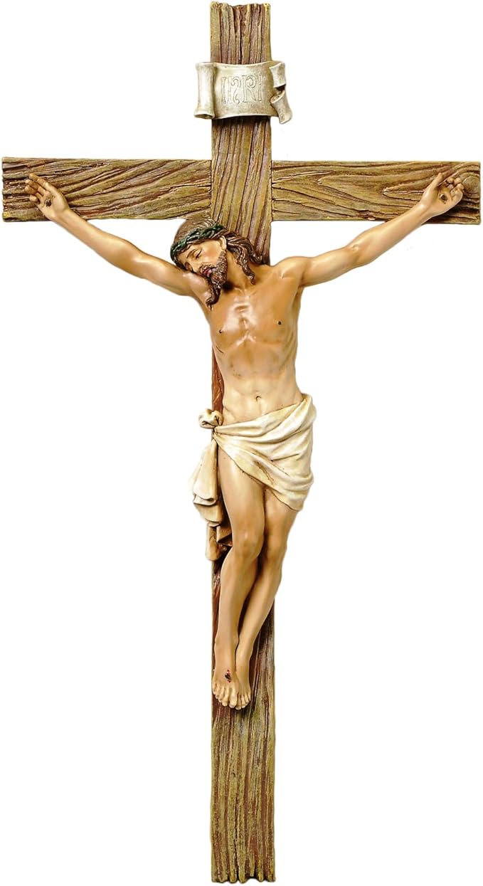 13.25"H WALL CRUCIFIX BY ROMAN