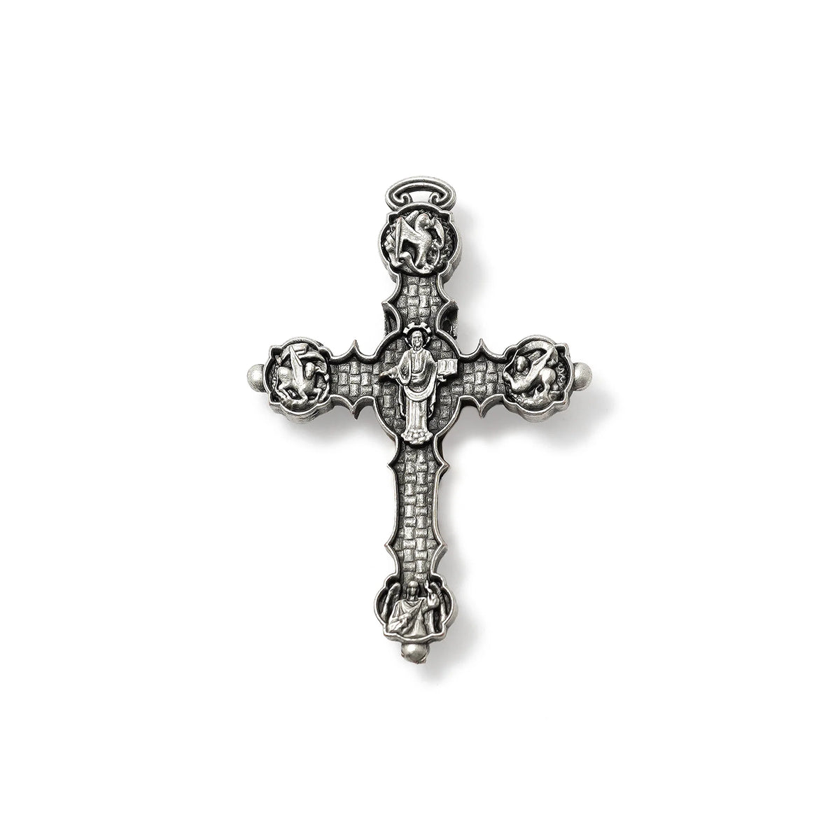 St. Joseph Rosary In Silver With Italian Wooden Beads