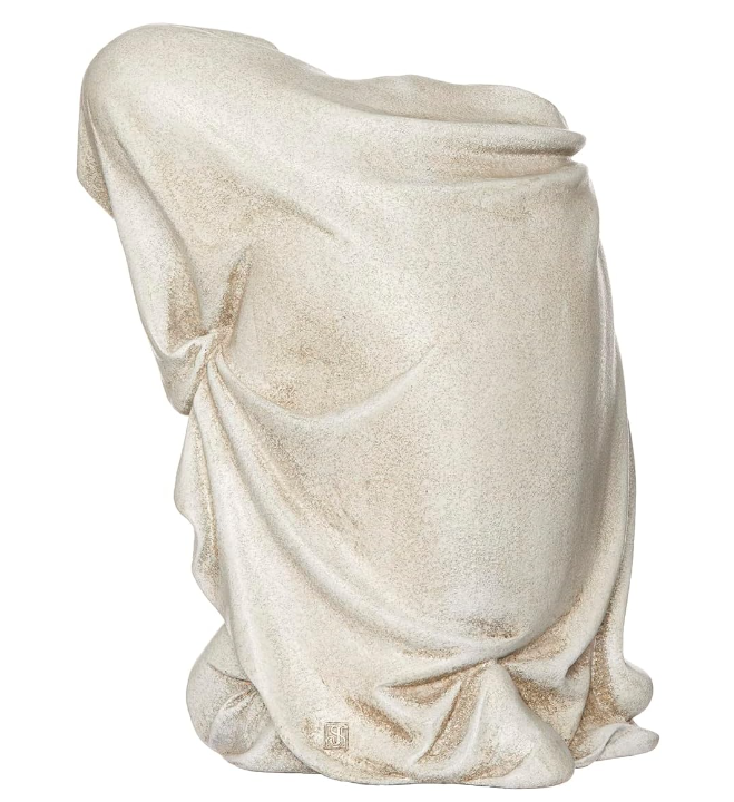 KNEELING MADONNA & CHILD GARDEN STATUE
