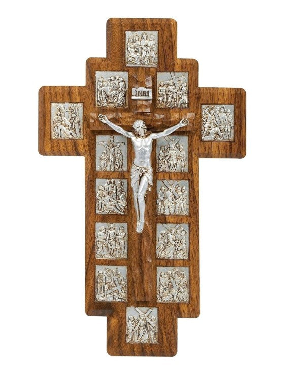 14"H STATIONS OF THE CROSS CRUCIFIX
