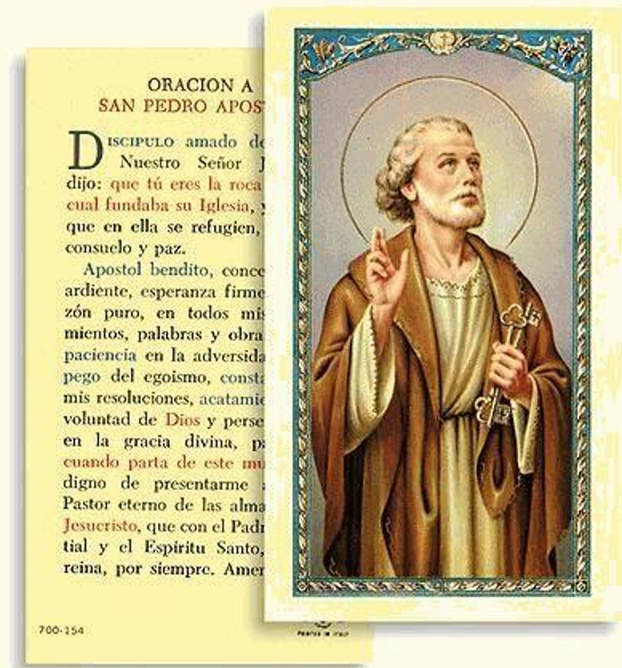 ORACION A SAN PEDRO APOSTOL