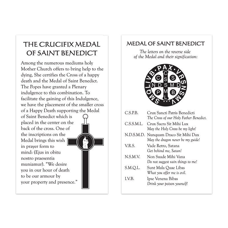 TWO-TONE ST. BENEDICT CRUCIFIX PENDANT