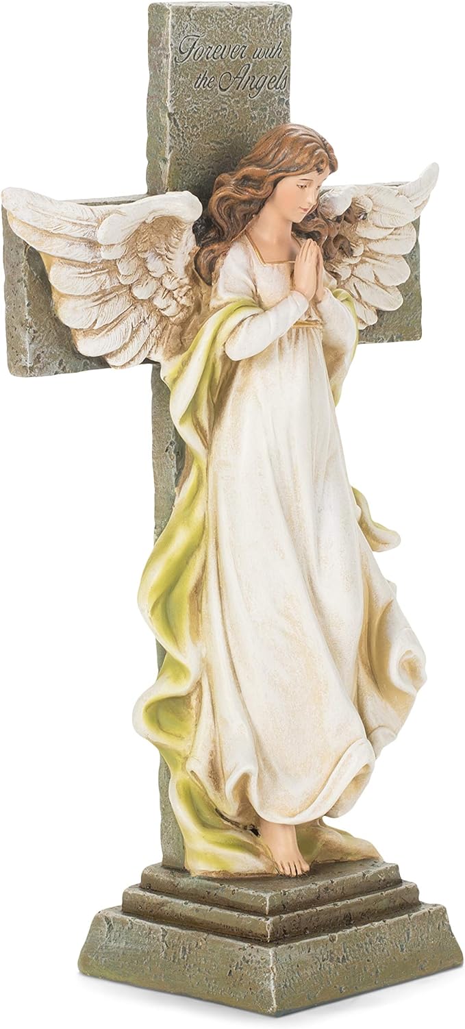 MEMORIAL ANGEL W/ CROSS