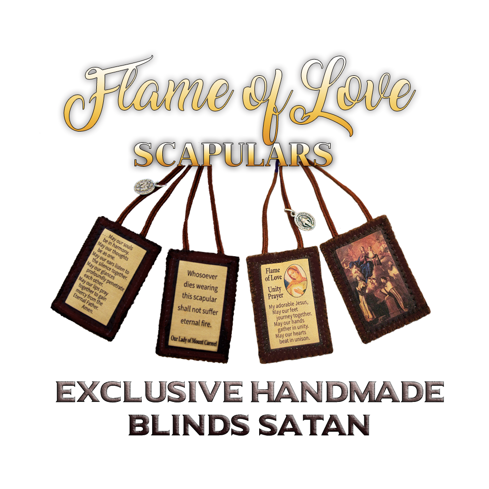 FLAME OF LOVE SCAPULAR -EXCLUSIVE