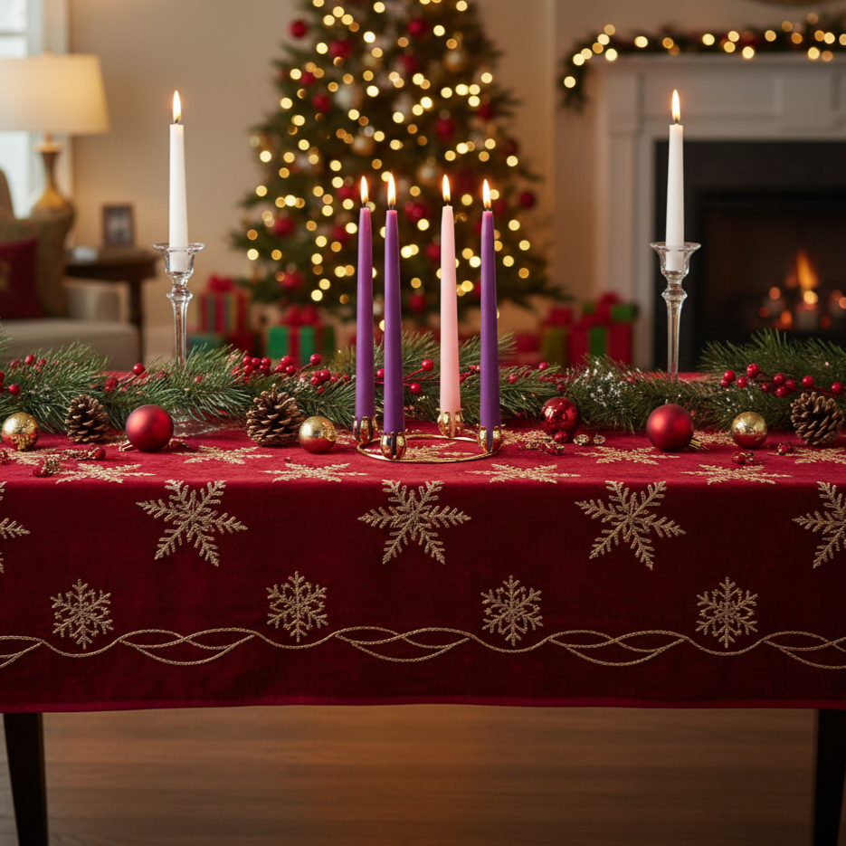 6" BRASS ADVENT WREATH