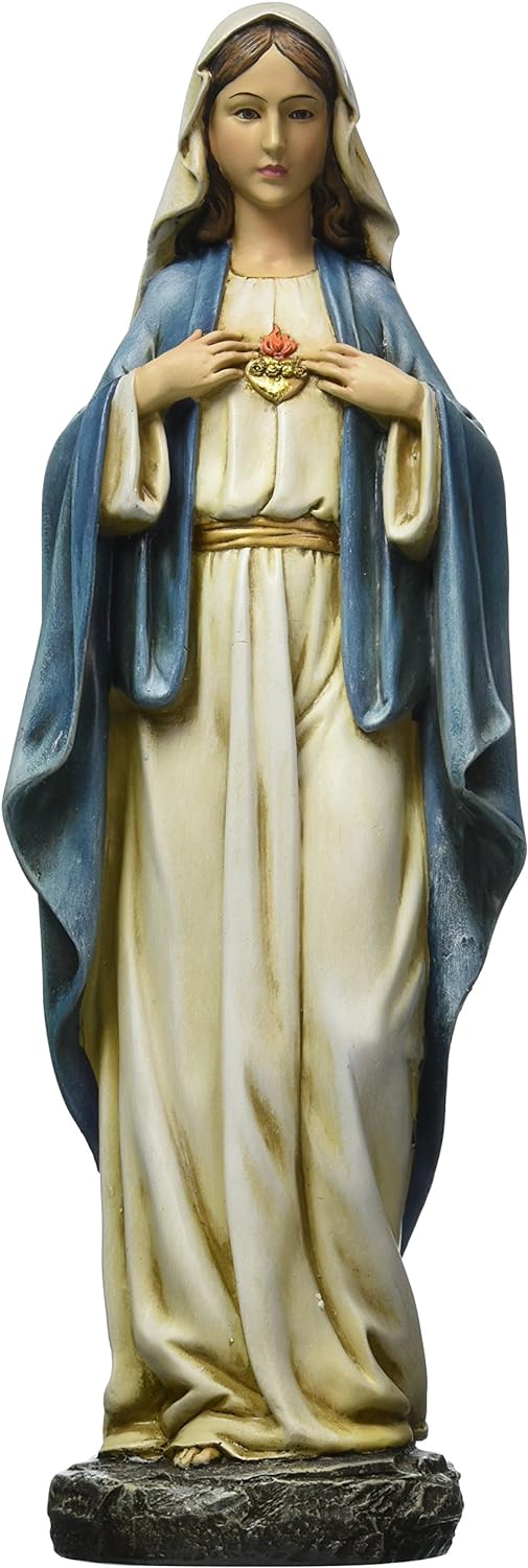 14"H IMMACULATE HEART OF MARY FIGURE RENAISSANCE COLLECTION