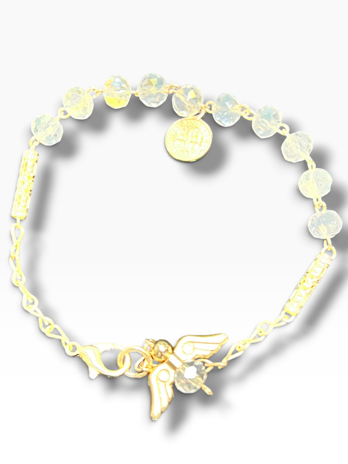 Frosted Glass Decade Bracelet