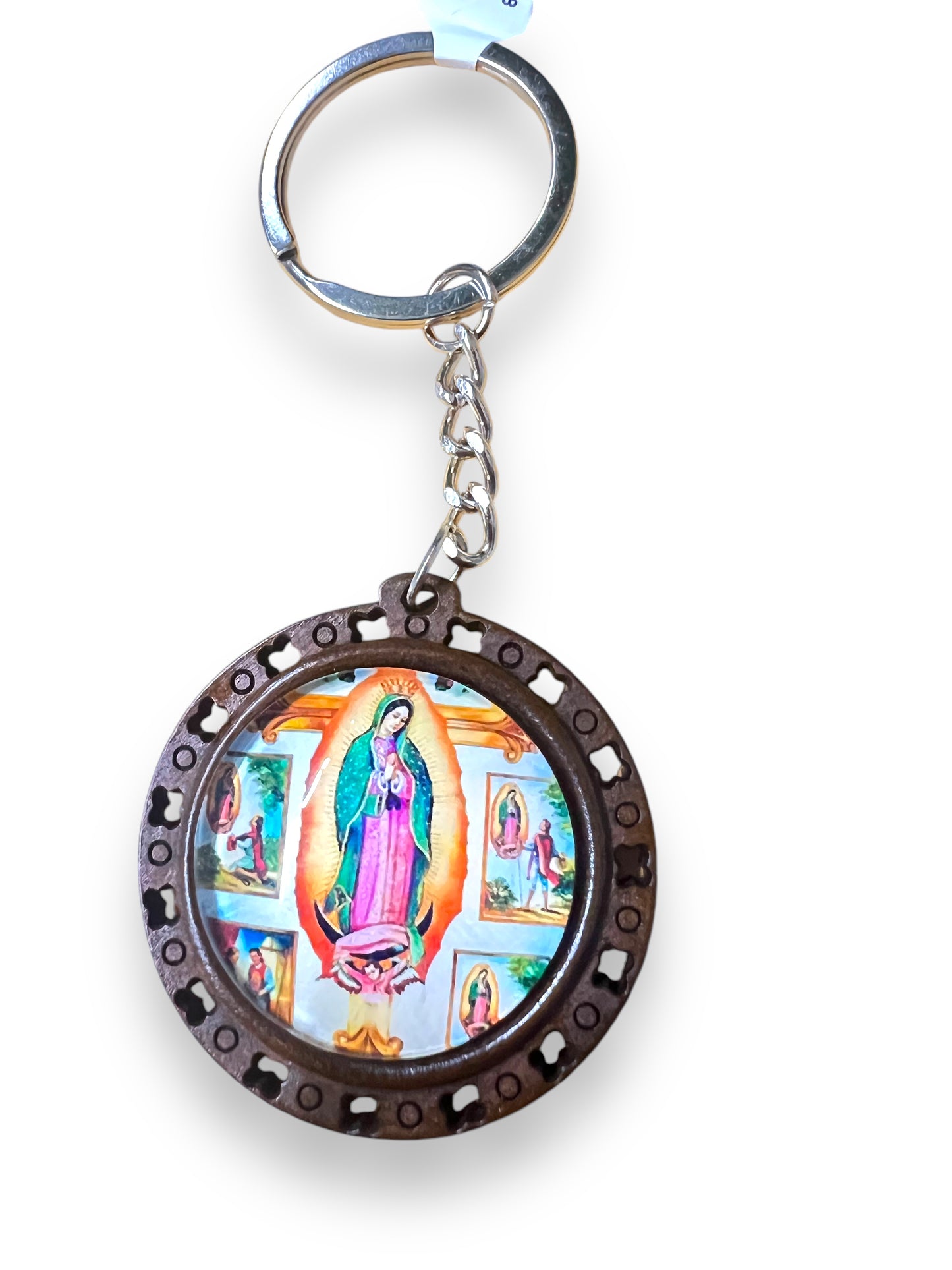 KEYCHAIN: 1.75" WOODEN ROUND W/ FULL COLOR PRINT
