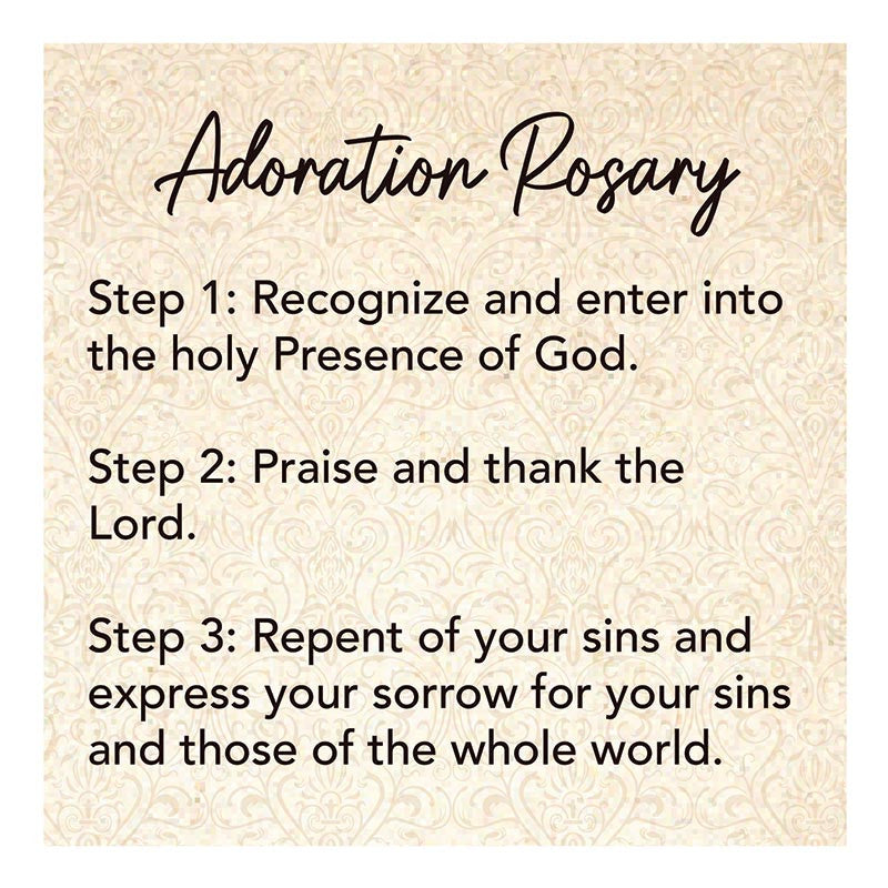 ADORATION CORD ROSARY W/CARD