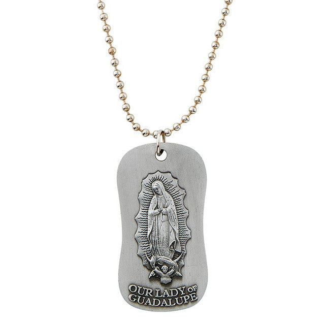 OUR LADY OF GUADALUPE DOG TAG PENDANT