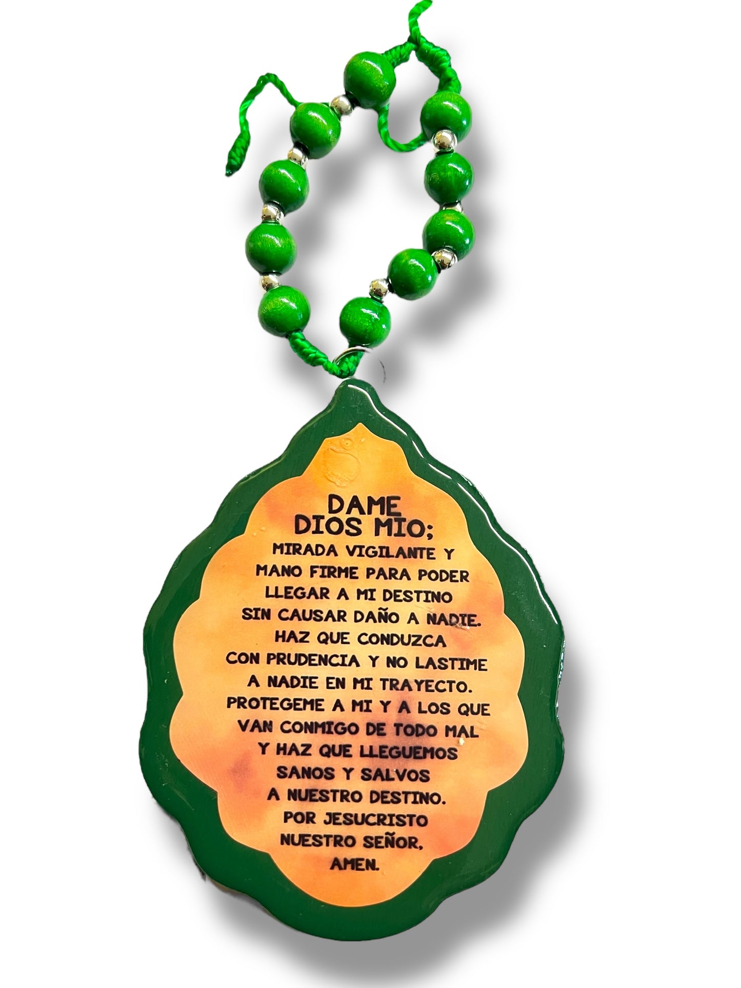 AUTO DEVOTIONAL: ST. JUDE THADDEUS WOODEN MEDALLION
