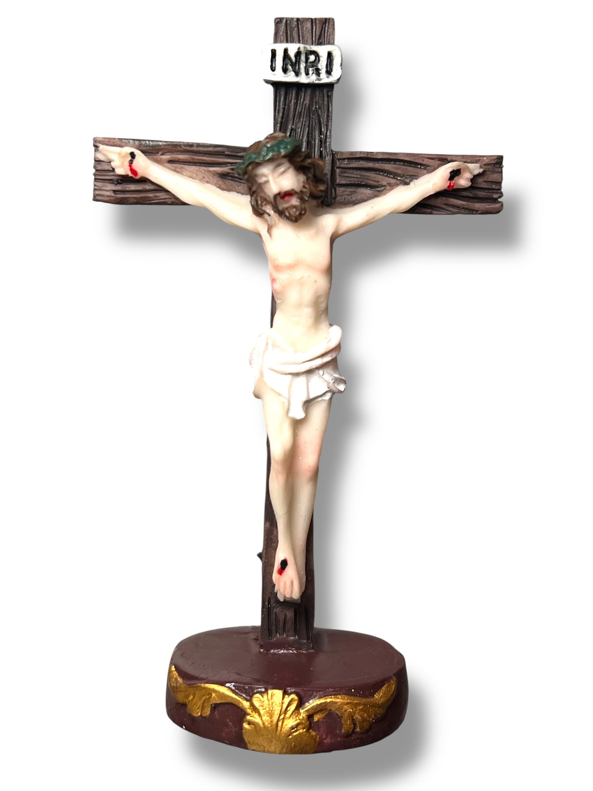 3" Standing Crucifix