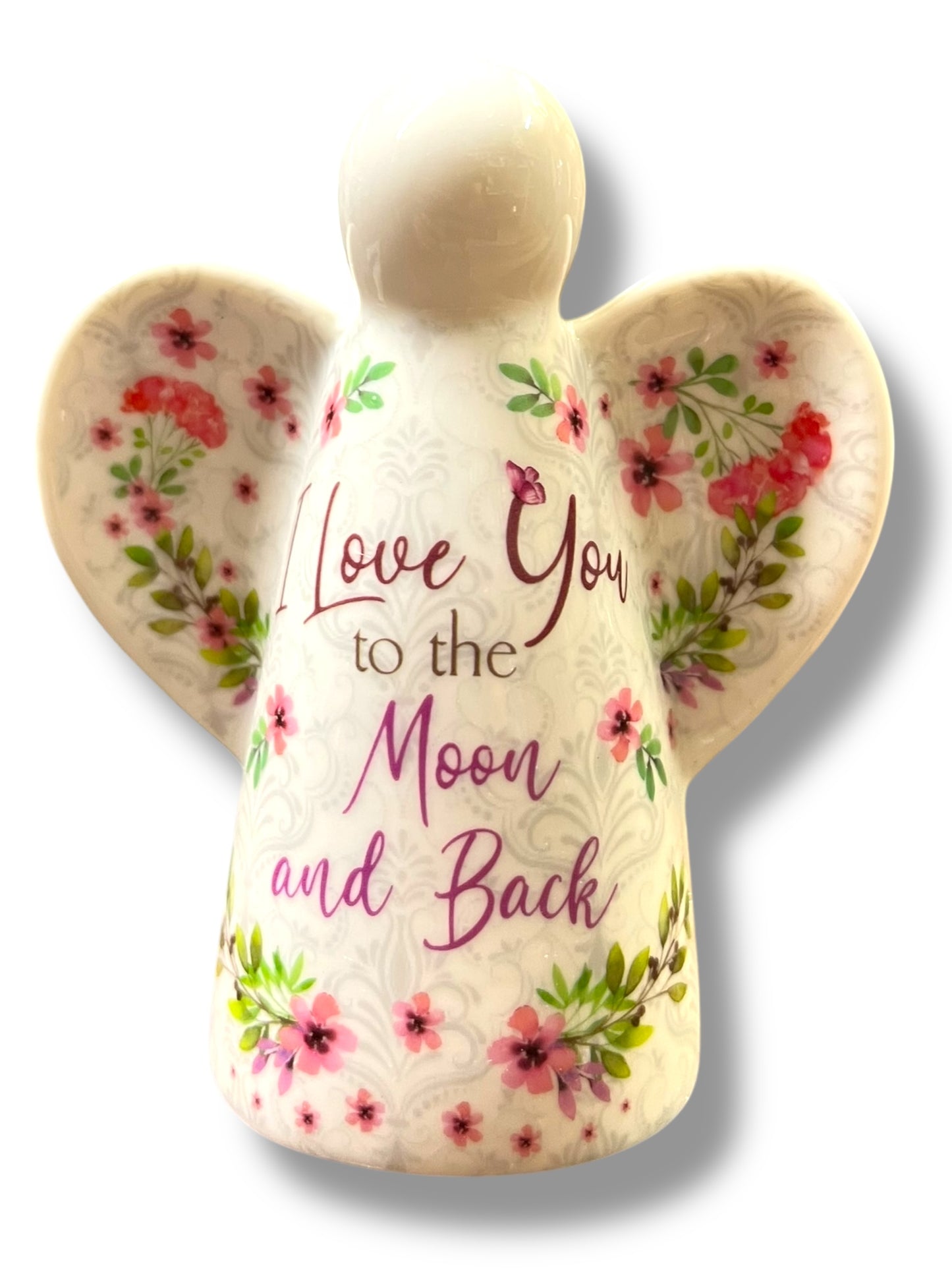 3.75"H MUSICAL PORCELAIN ANGEL