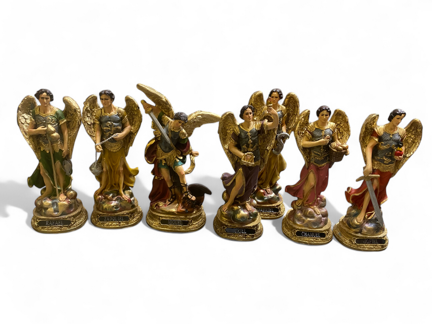 7-ARCHANGEL SET 9" STATUES