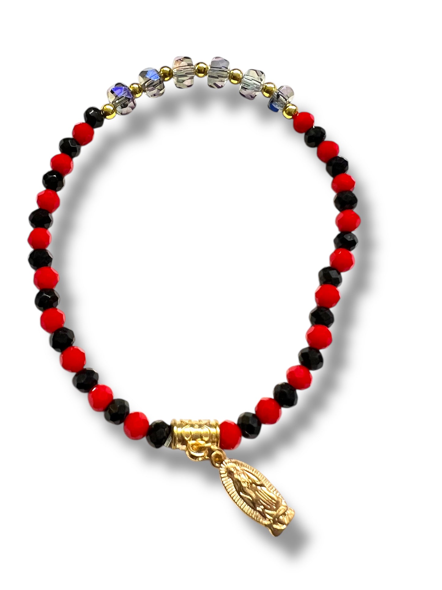 BRACELET: OUR LADY OF GUADALUPE WITH GOLD CHARM