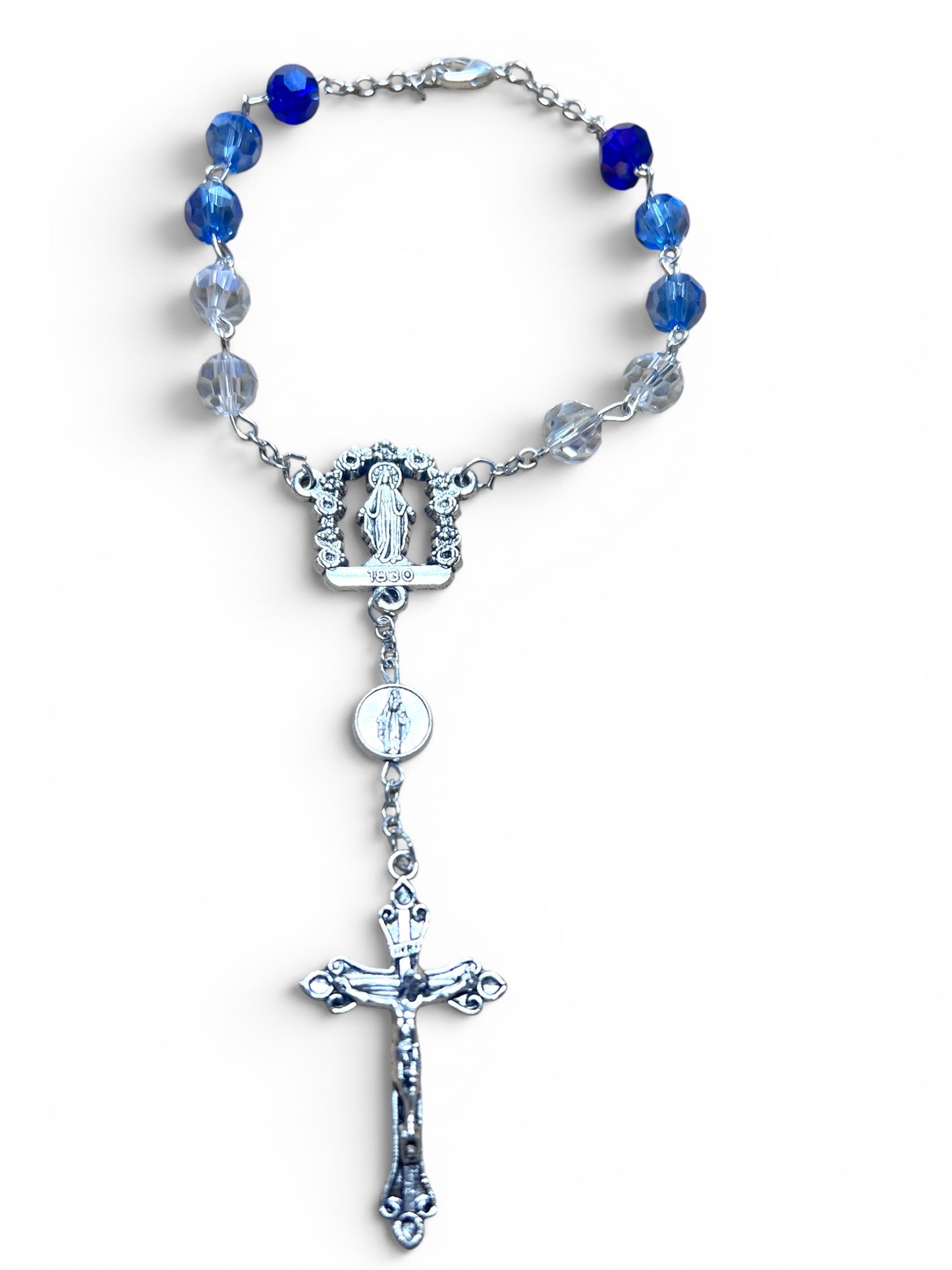 AUTO DEVOTIONAL: OUR LADY OF GRACE MULTICOLOR ROSARY