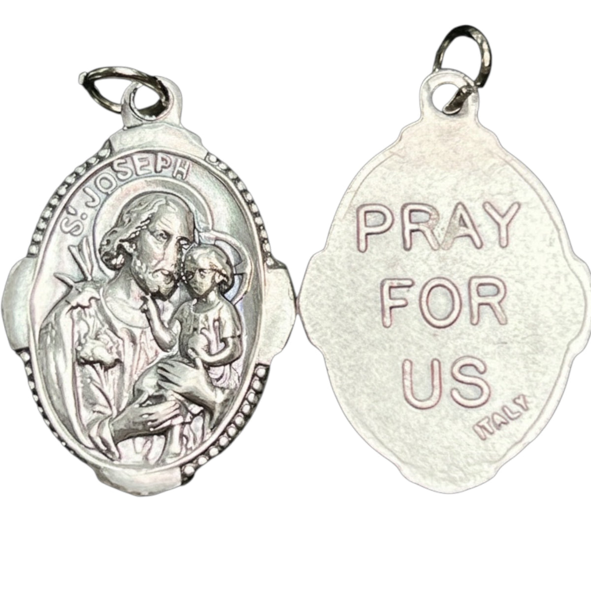 Oxidized Medal: St. Joseph