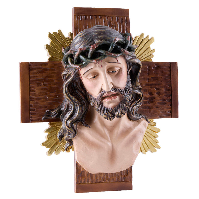 HEAD OF CHRIST BUST WALL PLAQUE