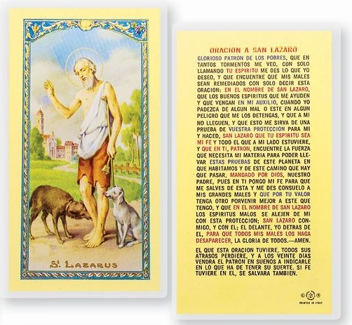 ORACIÓN A SAN LÁZARO