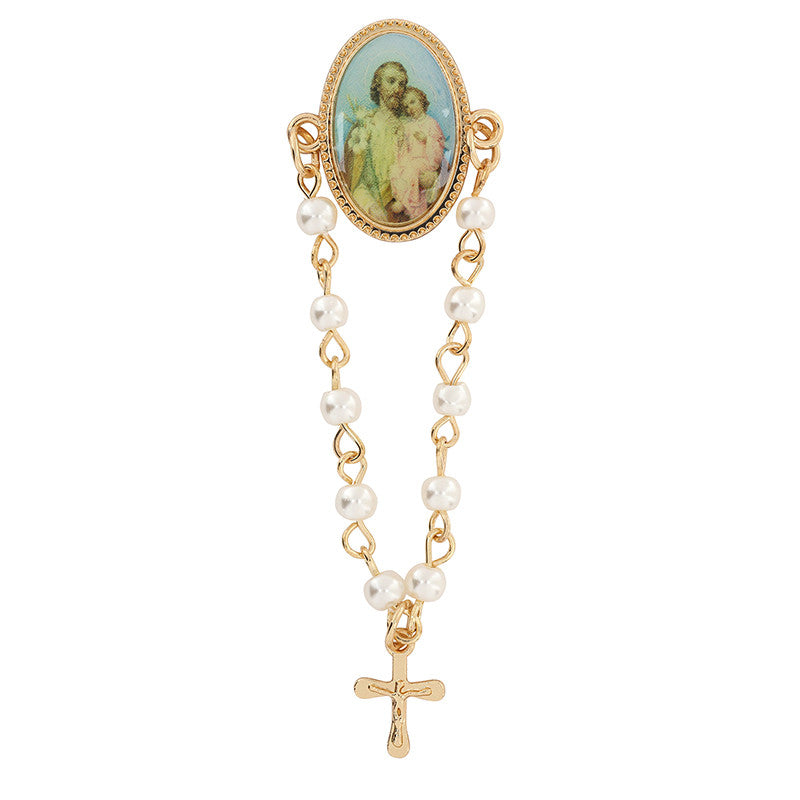 ST. JOSEPH ROSARY LAPEL PIN