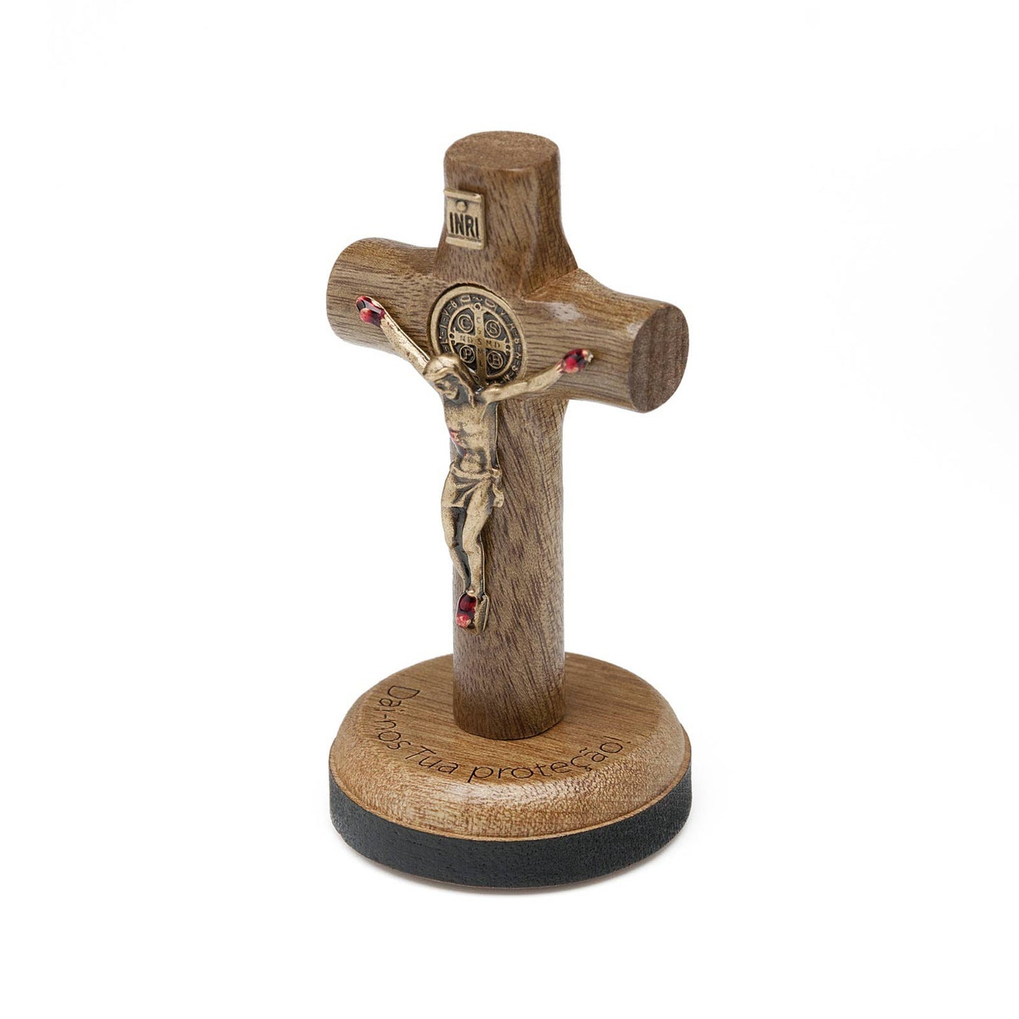 AUTO DEVOTIONAL: ST. BENEDICT WOODEN CROSS