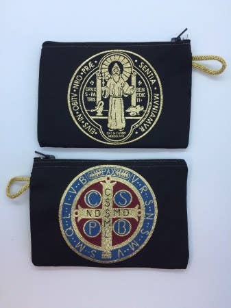 ROSARY POUCH: ST. BENEDICT MEDAL (MD)