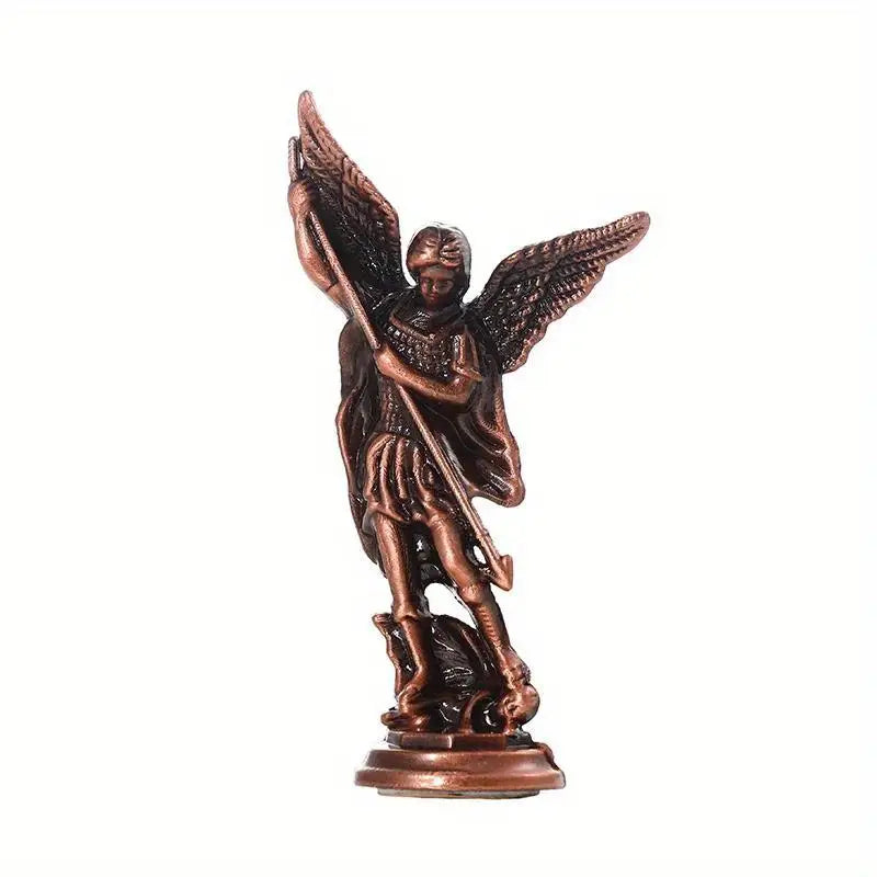 AUTODEVOCIONAL: ESTATUA DE METAL DE SAN MIGUEL DE 3"