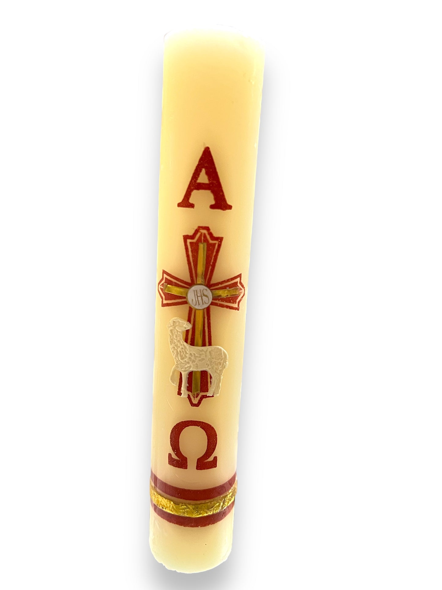 8.5" DECORATED WAX PASCHAL CANDLE #3-5