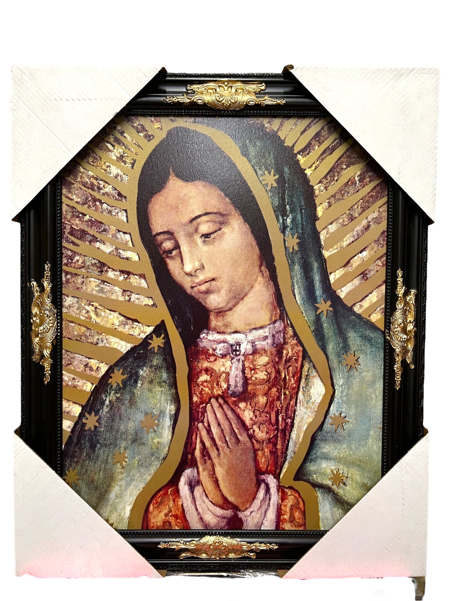 ELEGANT 22"x28" FRAMED PRINT -OUR LADY OF GUADALUPE (BUST)