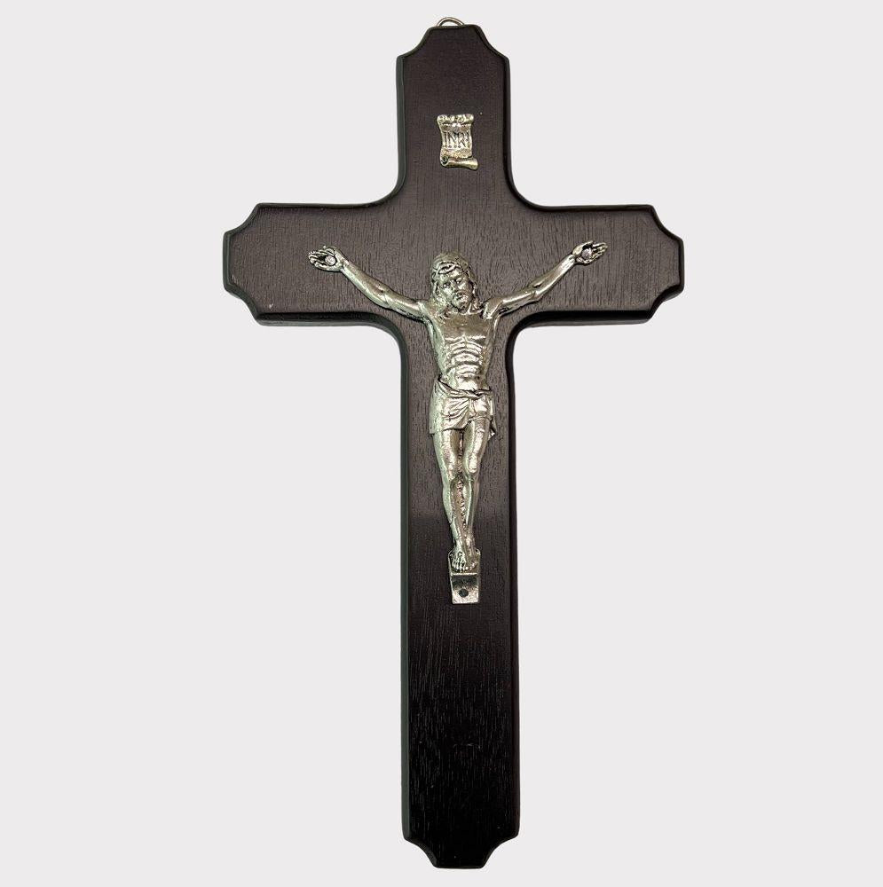 WOODEN-METAL CRUCIFIX