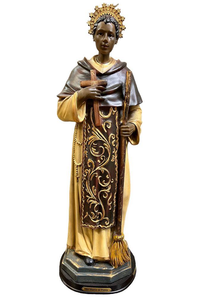18"H SAN MARTIN DE PORRES STATUE