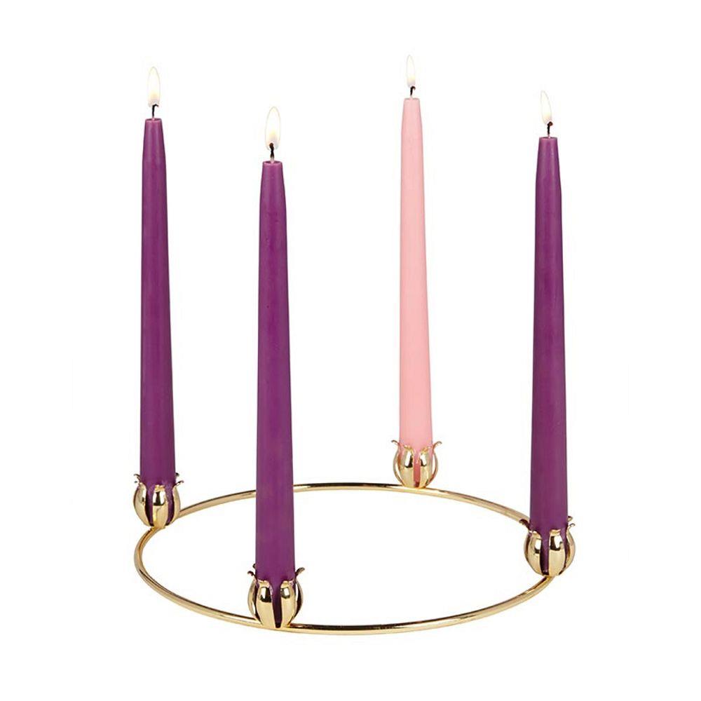 11" BRASS ADVENT WREATH