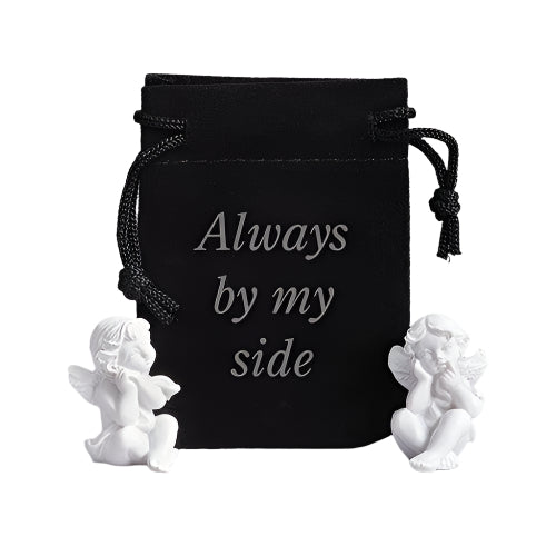 "ALWAYS BY MY SIDE" GUARDIAN ANGEL IN POUCH