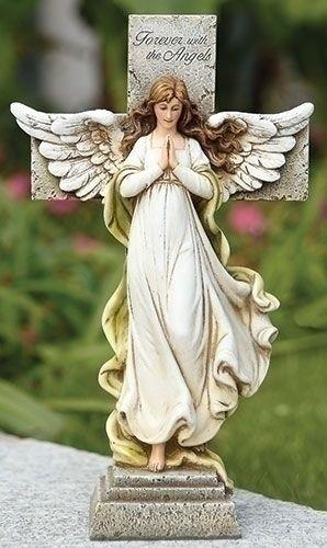 MEMORIAL ANGEL W/ CROSS