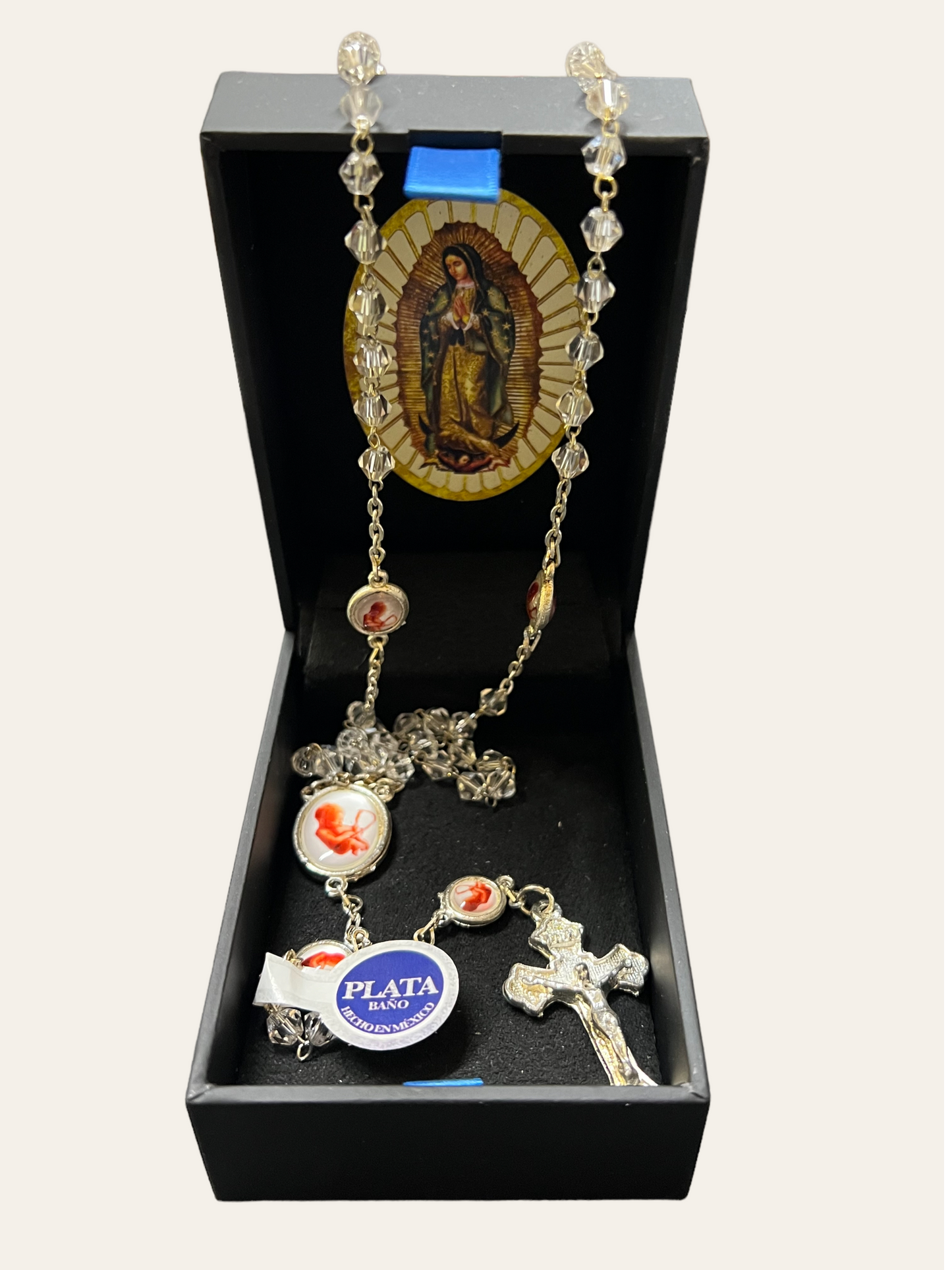 PRO-LIFE CRYSTAL ROSARY