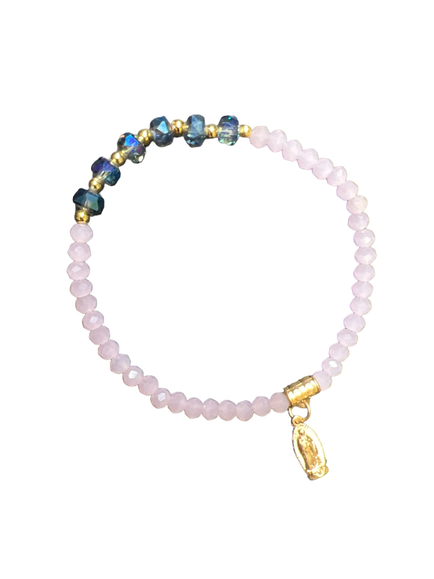 BRACELET: OUR LADY OF GUADALUPE WITH GOLD CHARM
