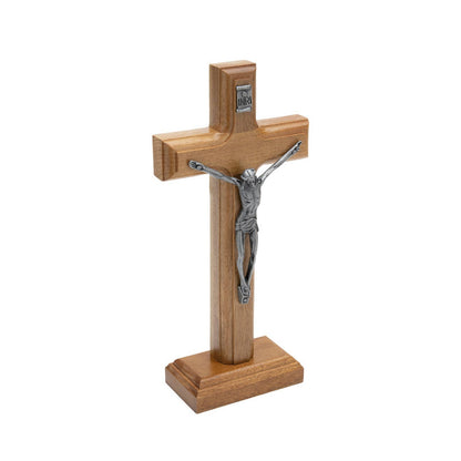 5" ST. BENEDICT WOODEN CROSS WITH STAND