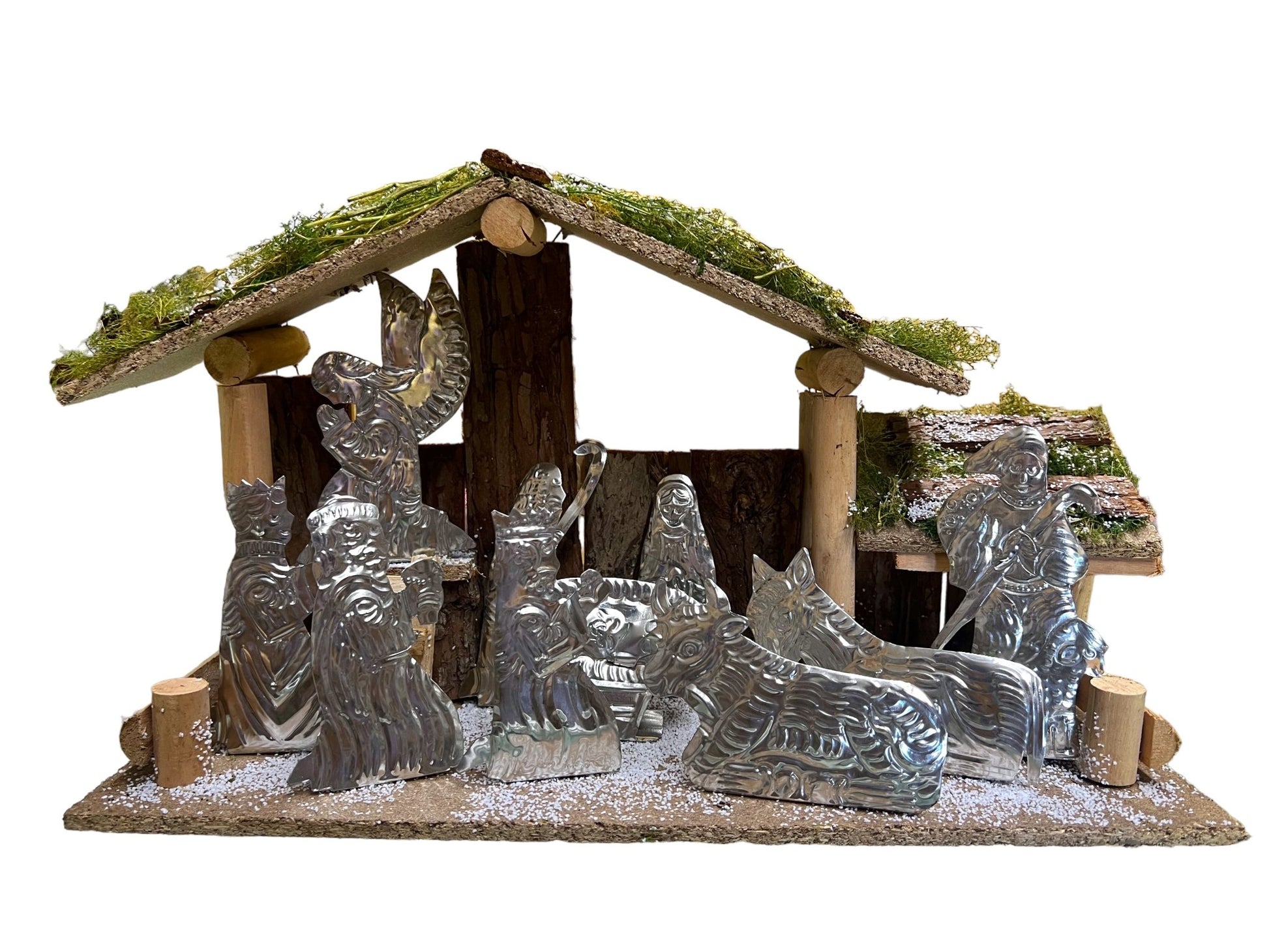 10-PIECE TIN NATIVITY SET - Tiendita San Juditas 4"-6" Tiendita San Juditas