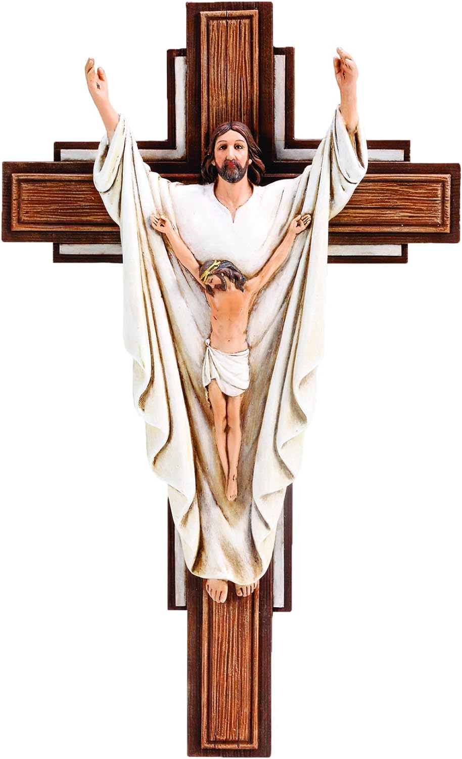 10"H HE IS RISEN CRUCIFIX -JOSEPH'S STUDIO BY ROMAN - Tiendita San Juditas Tiendita San Juditas