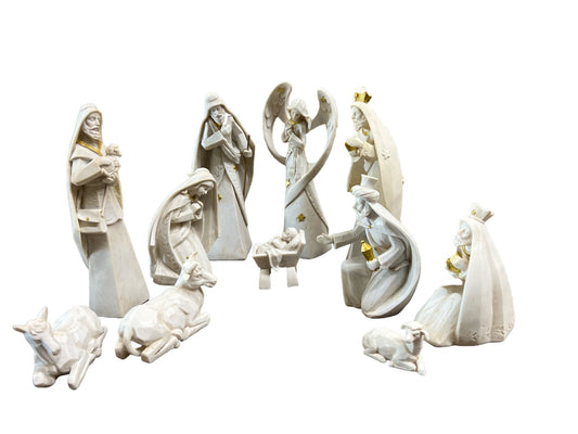 11-PC NATIVITY SET IVORY - Tiendita San Juditas Tiendita San Juditas