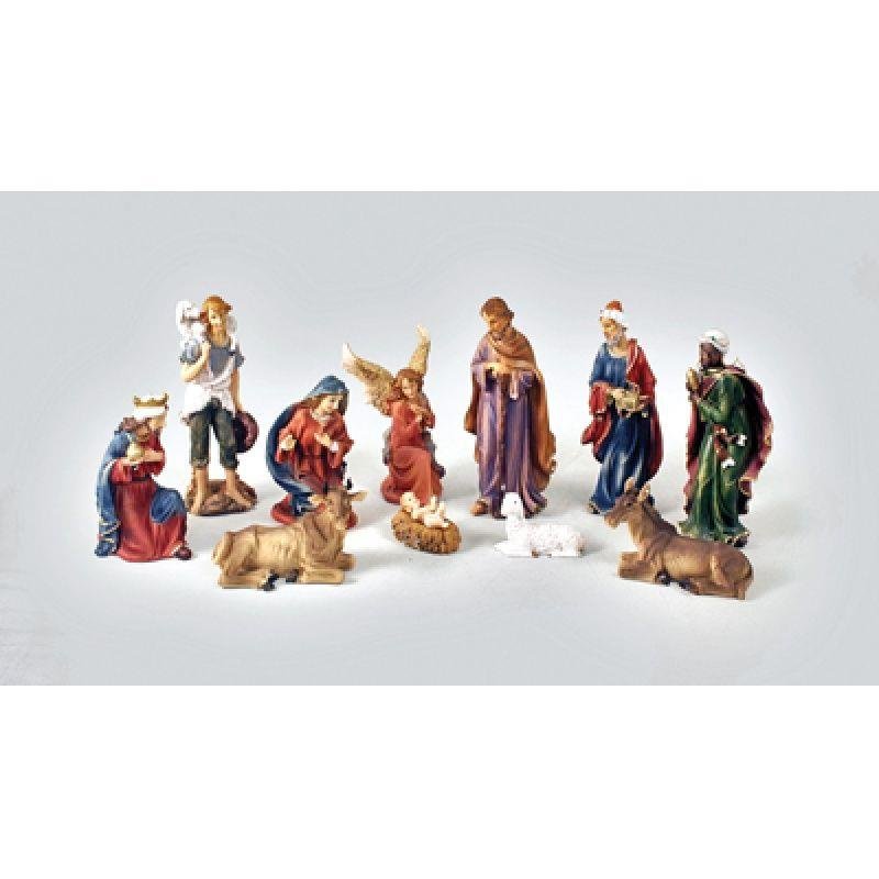 11-PC NATIVITY SET MULTICOLOR - Tiendita San Juditas 8"-10" Tiendita San Juditas