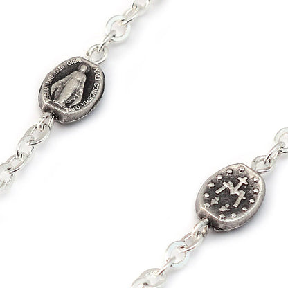 ST. JOSEPH WOOD & SILVER ROSARY