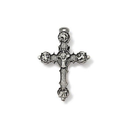 ST. JOSEPH ROSARY IN SILVER WITH ITALIAN WOODEN BEADS