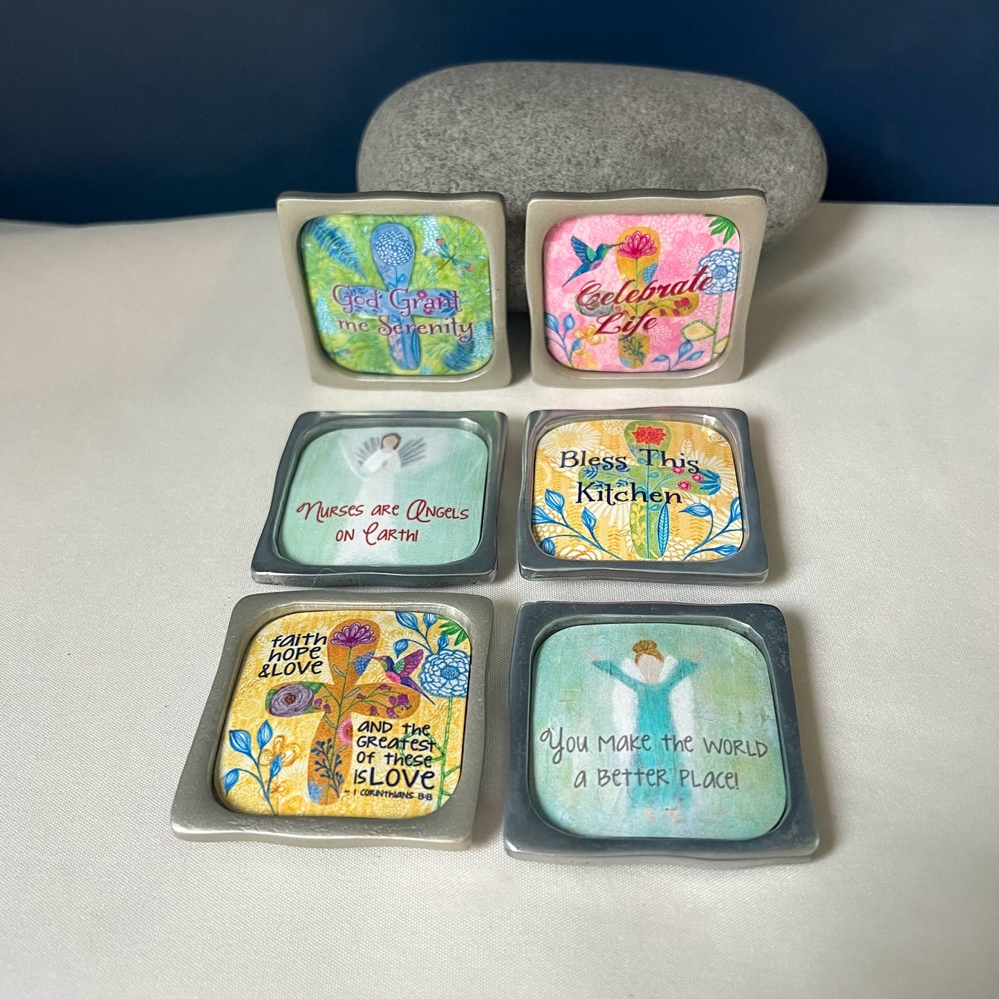 IMANES METÁLICOS CUADRADOS DE 1 3/4"