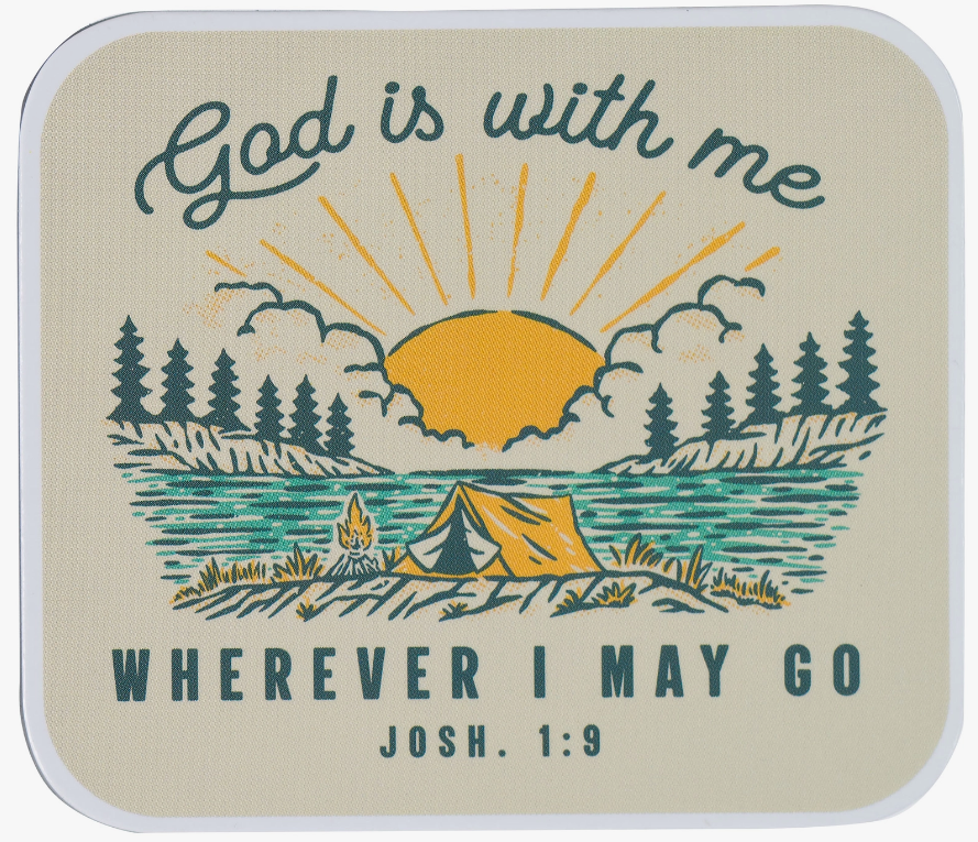 GOD IS WITH ME MAGNET - JOSHUA 1:9