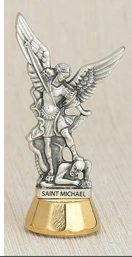 ST. MICHAEL ADHESIVE 3" MINI STATUE