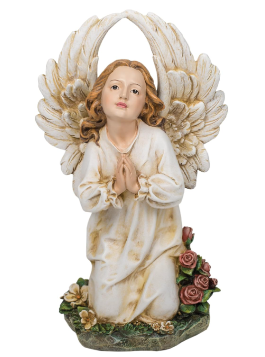 KNEELING ANGEL GARDEN STATUE | ANGEL ARRODILLADO PARA JARDIN