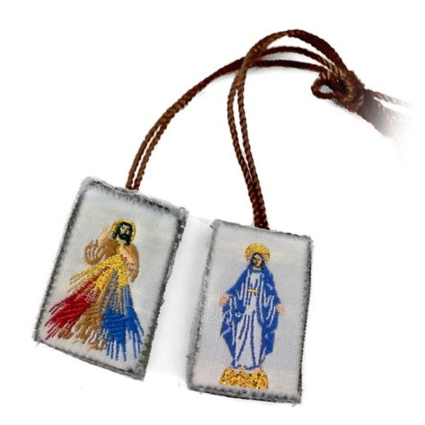 SCAPULAR: OUR LADY OF GRACE & DIVINE MERCY