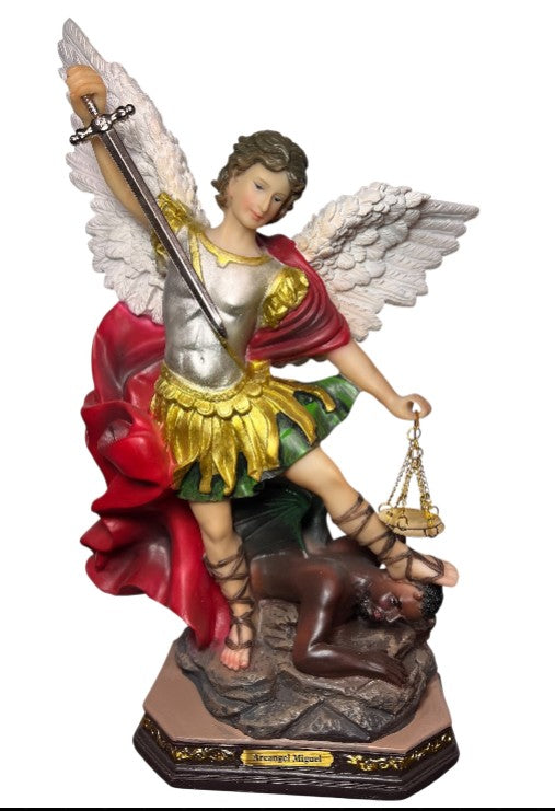 9" ST. MICHAEL ARCHANGEL W/ SWORD & SCALE
