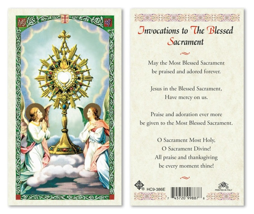 INVOCATIONS TO THE BLESSED SACRAMENT